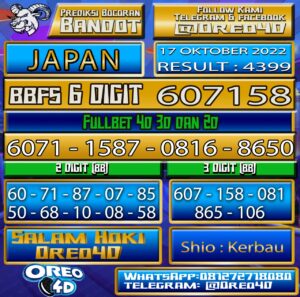 prediksi togel japan 17 okteober 2022