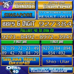 Bocoran Togel Singapore