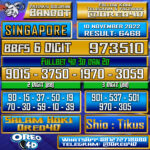 Bocoran Togel SINGAPORE 09 november 2022