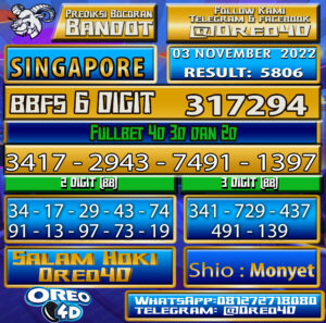 PREDIKSI TOGEL 🇸🇬 SINGAPORE 🇸🇬 03 november 2022 