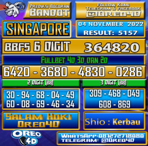 PREDIKSI TOGEL 🇸🇬 SINGAPORE 🇸🇬 04 november 2022