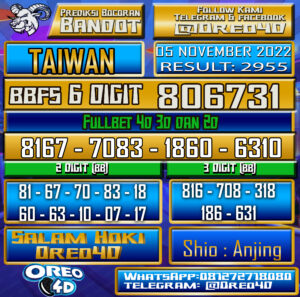 PREDIKSI TOGEL 🇹🇼 TAIWAN 🇹🇼 05 November 2022