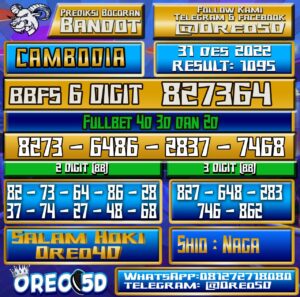Bocoran Togel Cambodia 31 Desember 2022