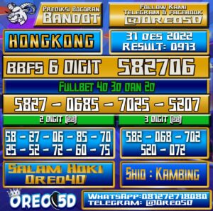 Bocoran Togel Hongkong 31 Desember 2022