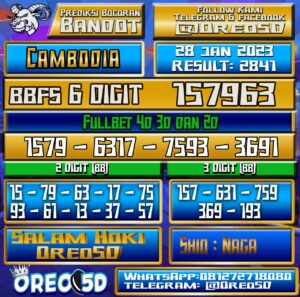 Bocoran Togel Cambodia 28 Januari 2023