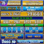 PREDIKSI TOTO MACAU P3 7 Januari 2023