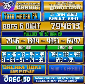 PREDIKSI TOTO MACAU P4 31 Januari 2023