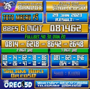 PREDIKSI TOTO MACAU P5 29 Januari 2023