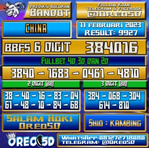 Bocoran Togel China 11 Februari 2023