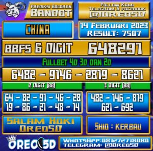 Bocoran Togel China 14 Februari 2023