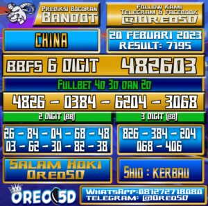 Bocoran Togel China 20 Februari 2023
