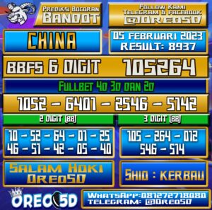 Bocoran Togel China 05 Februari 2023