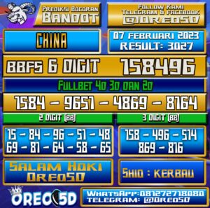 Bocoran Togel China 07 Februari 2023