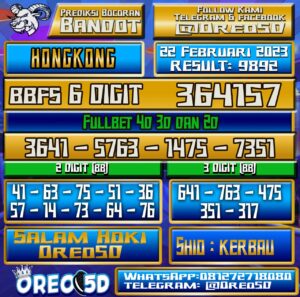 Bocoran Togel Hongkong 22 Februari 2023