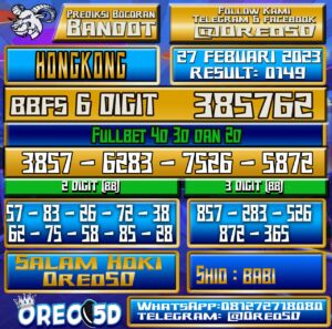 Bocoran Togel Hongkong 27 Februari 2023