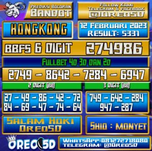 Bocoran Togel Hongkong 12  Februari 2023