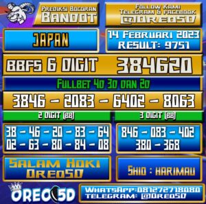Bocoran Togel JAPAN 14 Februari 2023