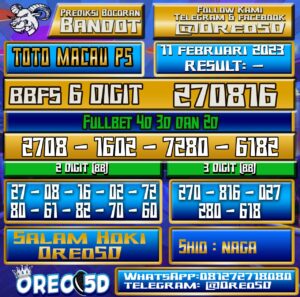 PREDIKSI  TOTO MACAU P5 11 Februari 2023