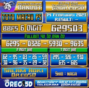 PREDIKSI  TOTO MACAU P5 14 Februari 2023