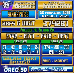 Bocoran Togel SINGAPORE 08 Februari 2023