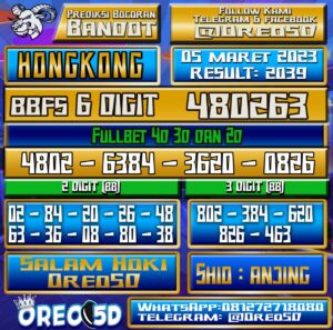 Bocoran Togel Hongkong 05 Maret 2023