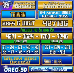 Bocoran Togel Taiwan Jumat 24 Maret 2023