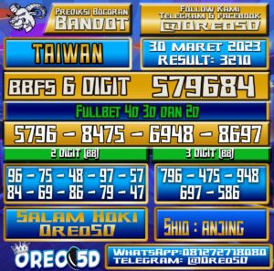 Bocoran Togel Taiwan Kamis 30 Maret 2023