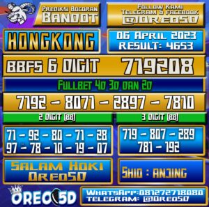 Bocoran Togel Hongkong kamis 06 April 2023