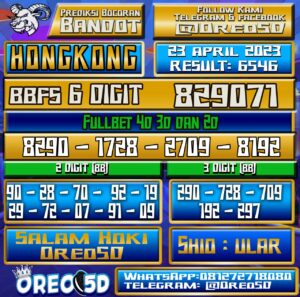 Bocoran Togel Hongkong Minggu,23 April 2023