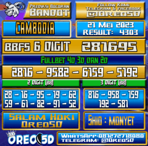 Bocoran Togel Cambodia Minggu,21 Mei 2023