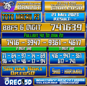 PREDIKSI TOTO MACAU P3 Minggu,21 Mei 2023
