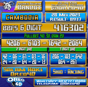 Bocoran Togel Cambodia Minggu,28 Mei 2023