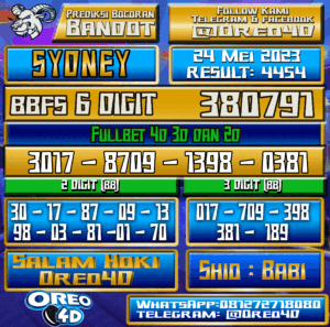 Bocoran Togel Sydney 2023