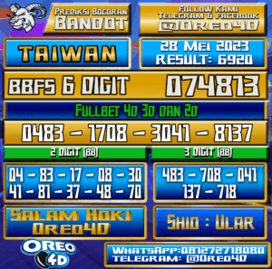 Bocoran Togel Taiwan Minggu,28 Mei 2023