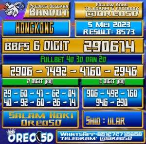 Bocoran Togel Hongkong Jumat,05 Mei 2023