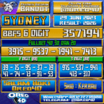Bocoran Togel Sydney Kamis,29 JUNI 2023