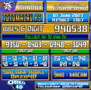PREDIKSI TOTO MACAU P5 Kamis,01 Juni 2023