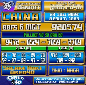 Bocoran Togel China Minggu,23 juli 2023
