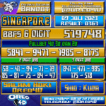 Bocoran Togel Singapore Minggu,09 JULI 2023