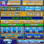 Bocoran Togel Sydney Jumat,14 JULI 2023