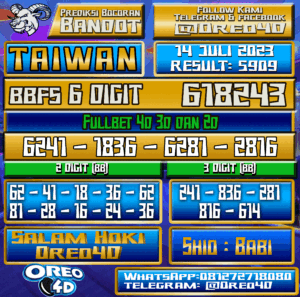 Bocoran Togel Taiwan Jumat,14 JULI 2023